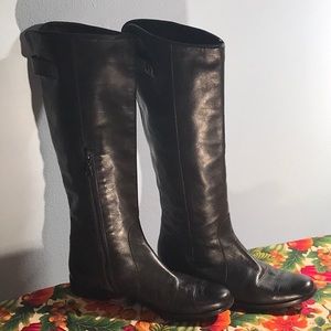 ALEXANDRIA Made in Italy Boots Black Sz 37 1/2